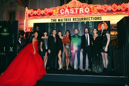 Cast of The Matrix: Resurrection at a premiere for the film