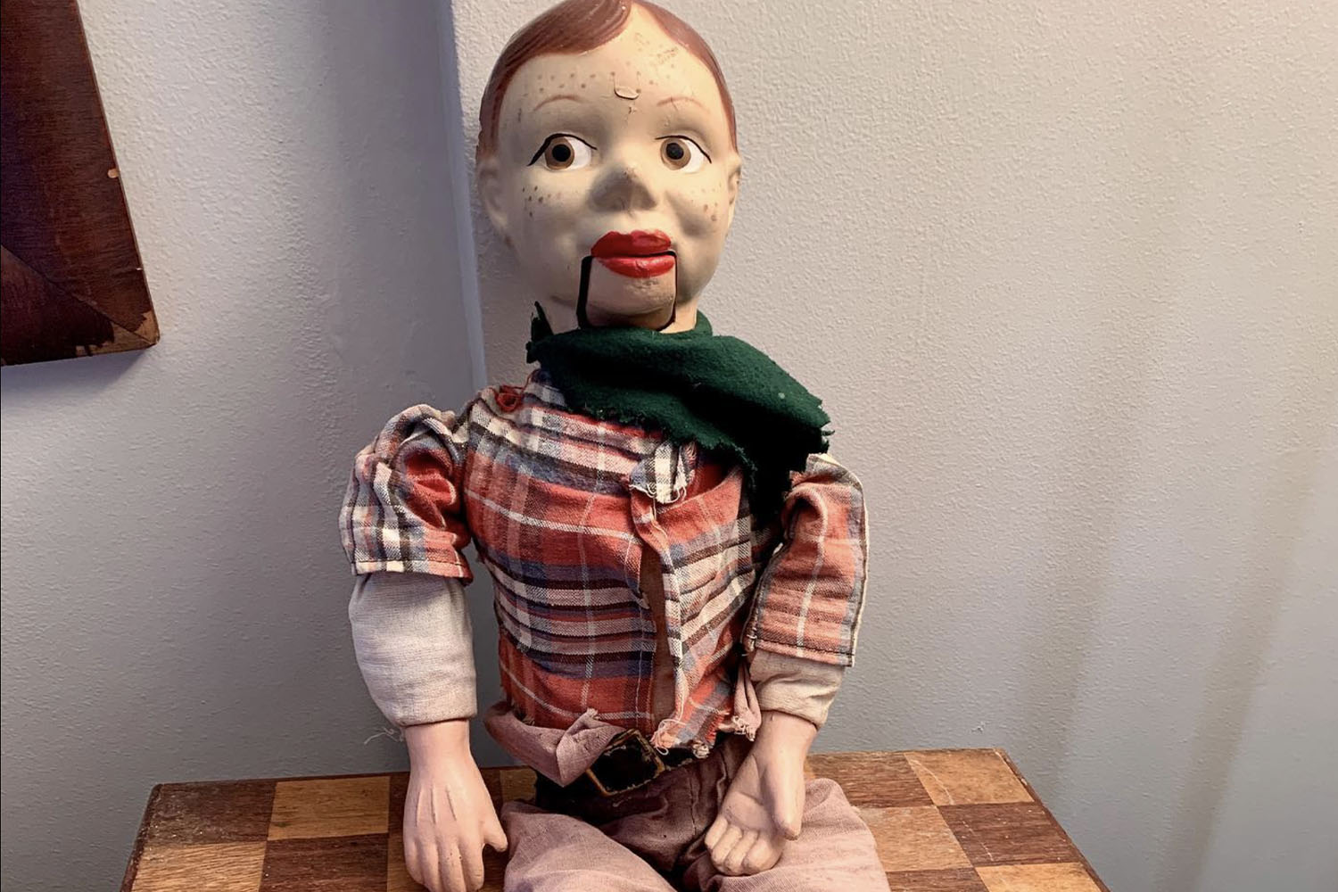 Vintage Clown Ventriloquist Figure