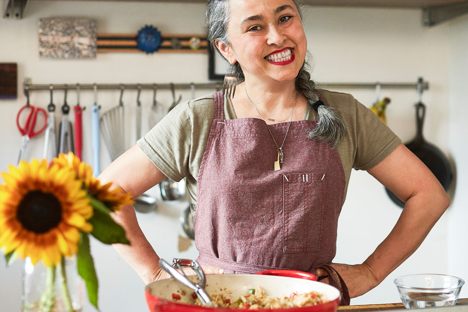 Chef Gaby Melian serves up her Argentinian asado. And megawatt smile.