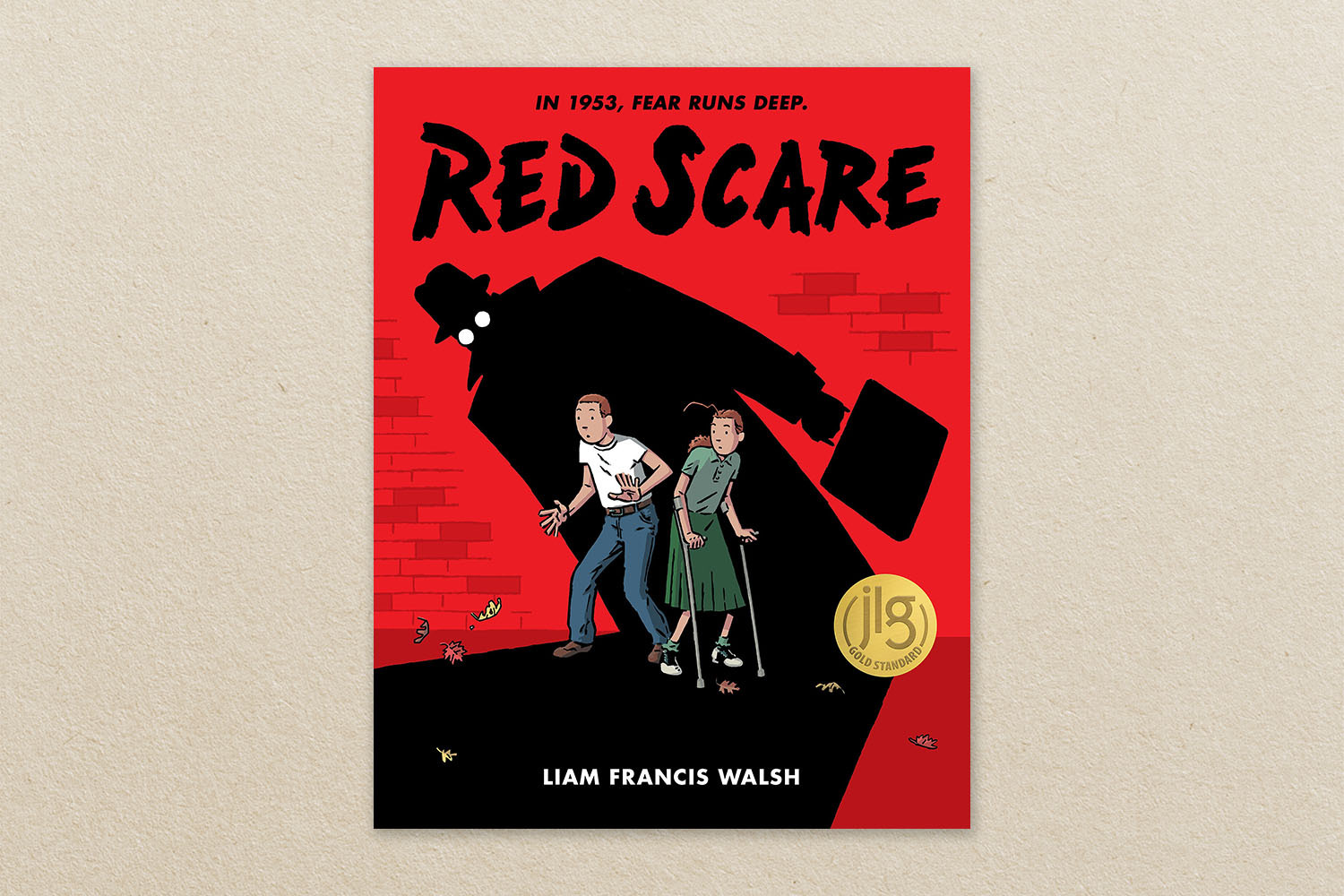 Red Scare: A Graphic Novel book on beige background