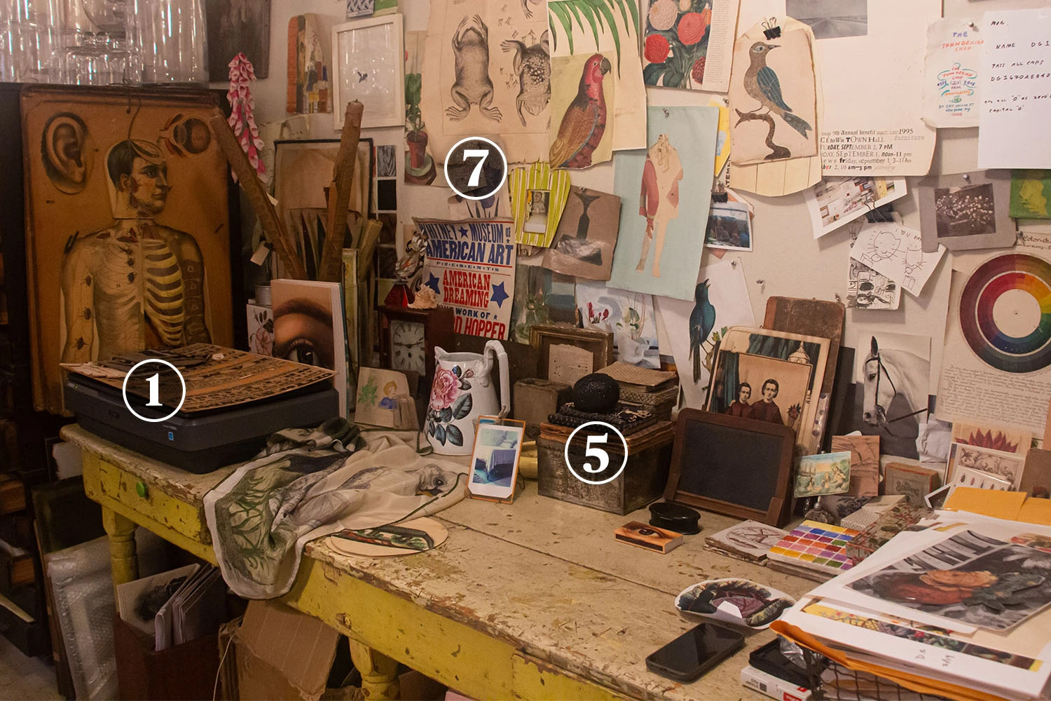 John's studio is filled with history and mystery