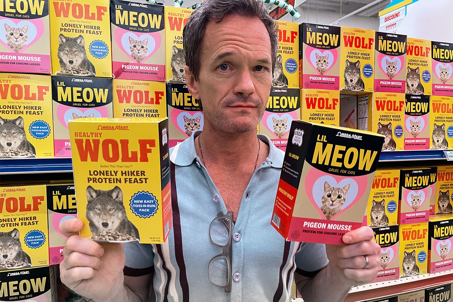 Neil Patrick Harris in Omega Mart Meow Wolf Las Vegas