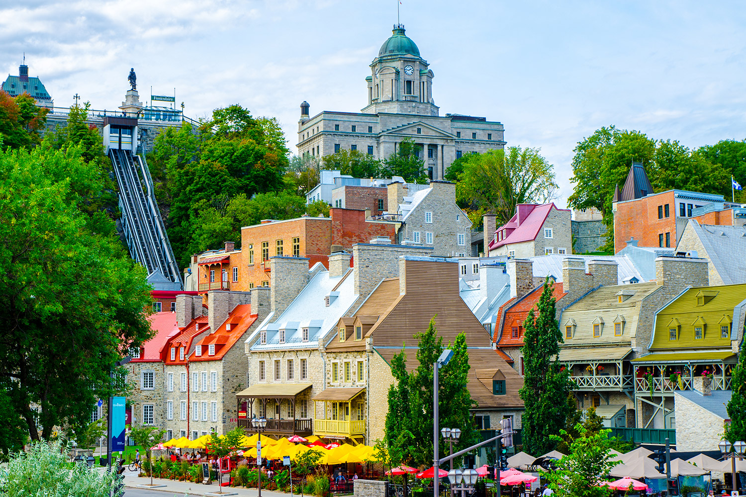 View of old town Quebec City