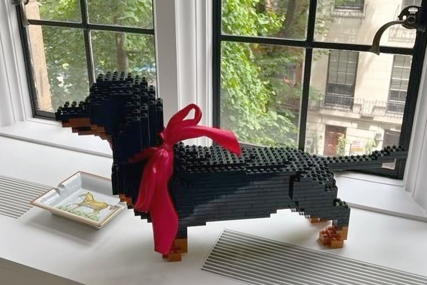 A Lego version of Derek's dog