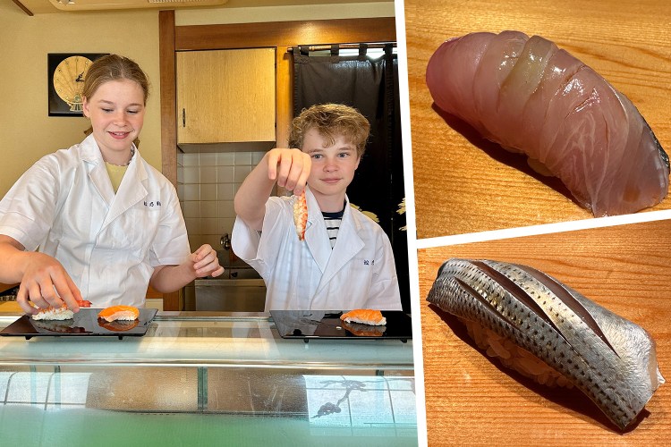 What’s better than sushi? Your own children making you sushi! (Especially when under the tutelage of a master sushi chef.)
