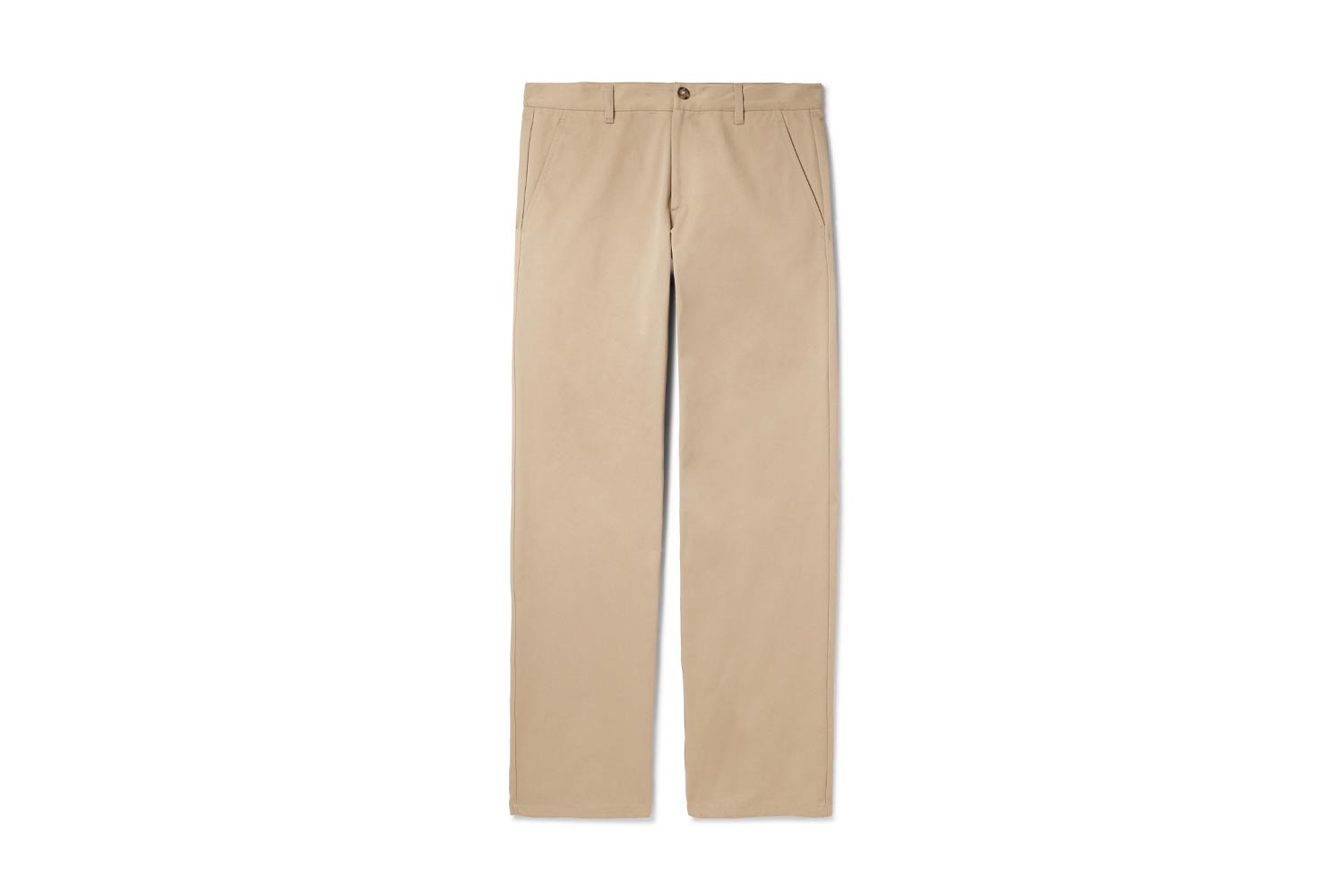 Beige pants on a white background
